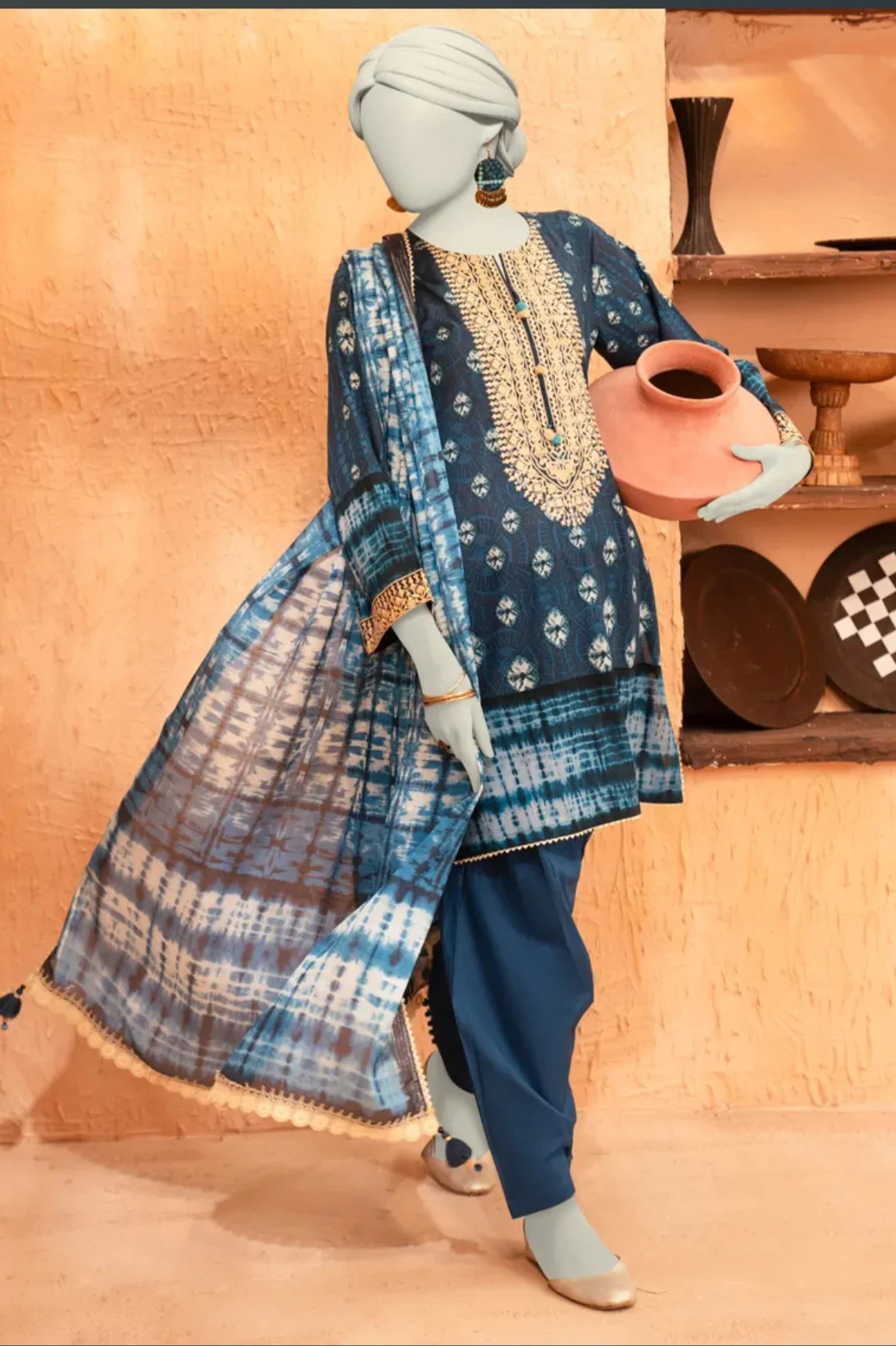 3 pc Embroidered Lawn