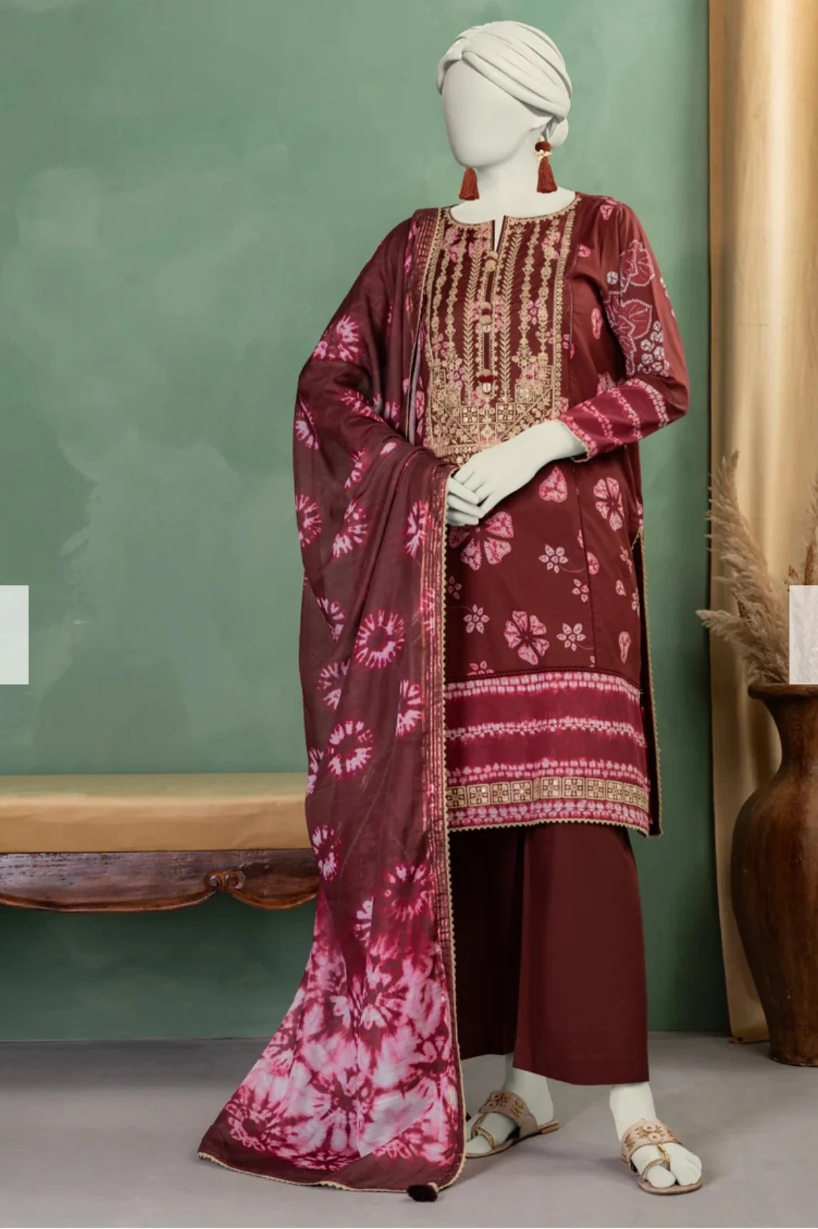 3 pc Embroidered Lawn