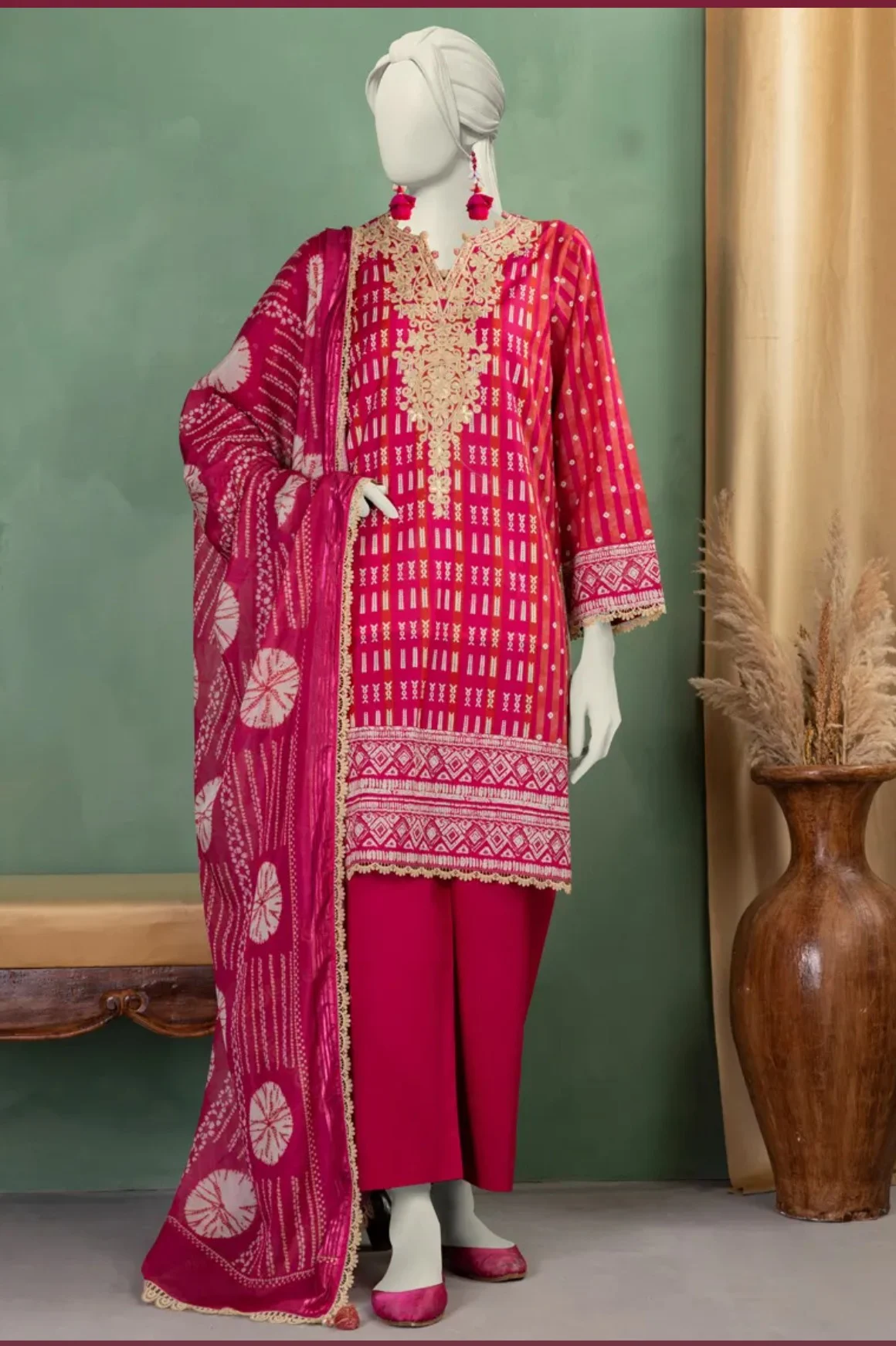 3 pc Embroidered Lawn
