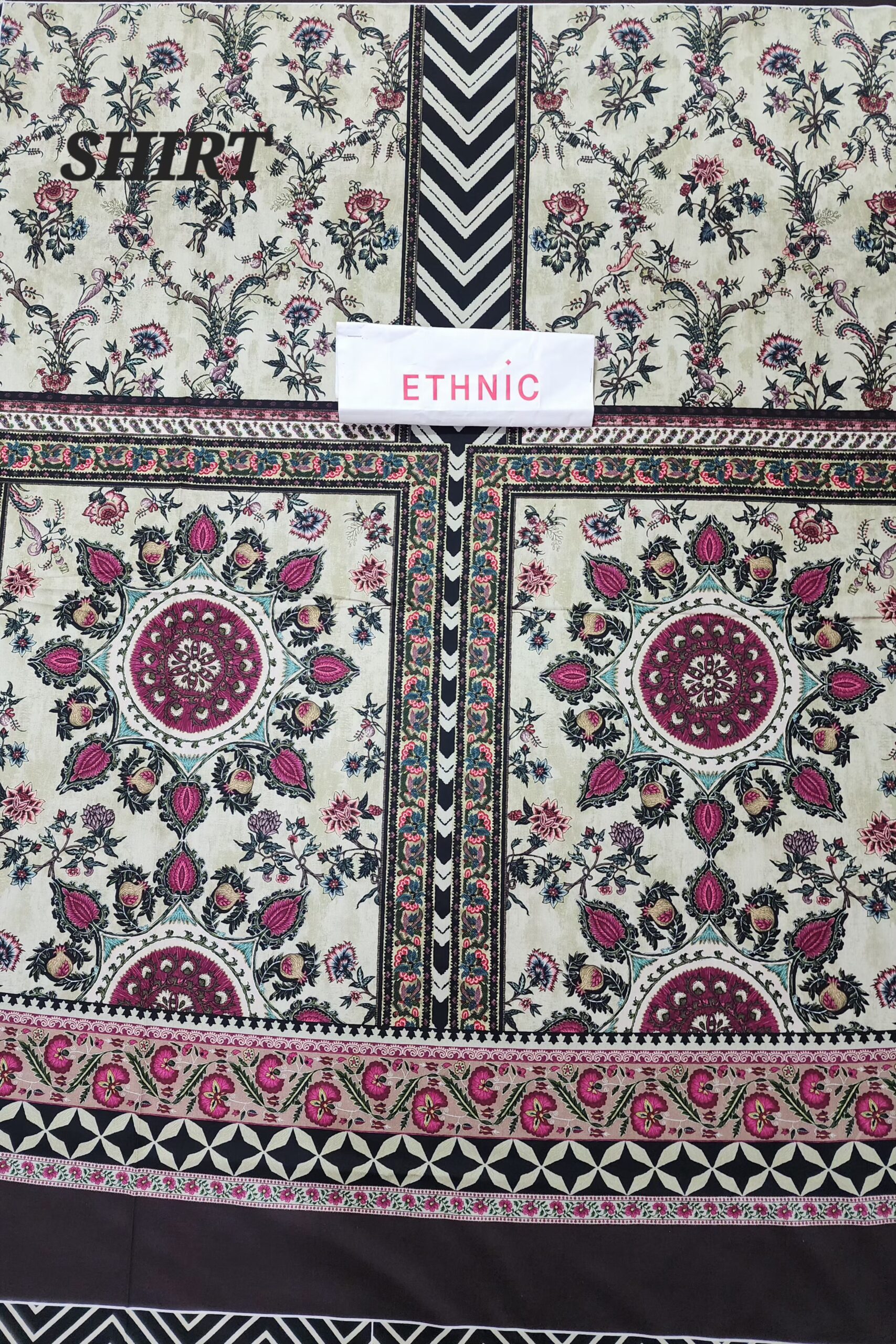 2 pcs linen raw silk All over - Image 3