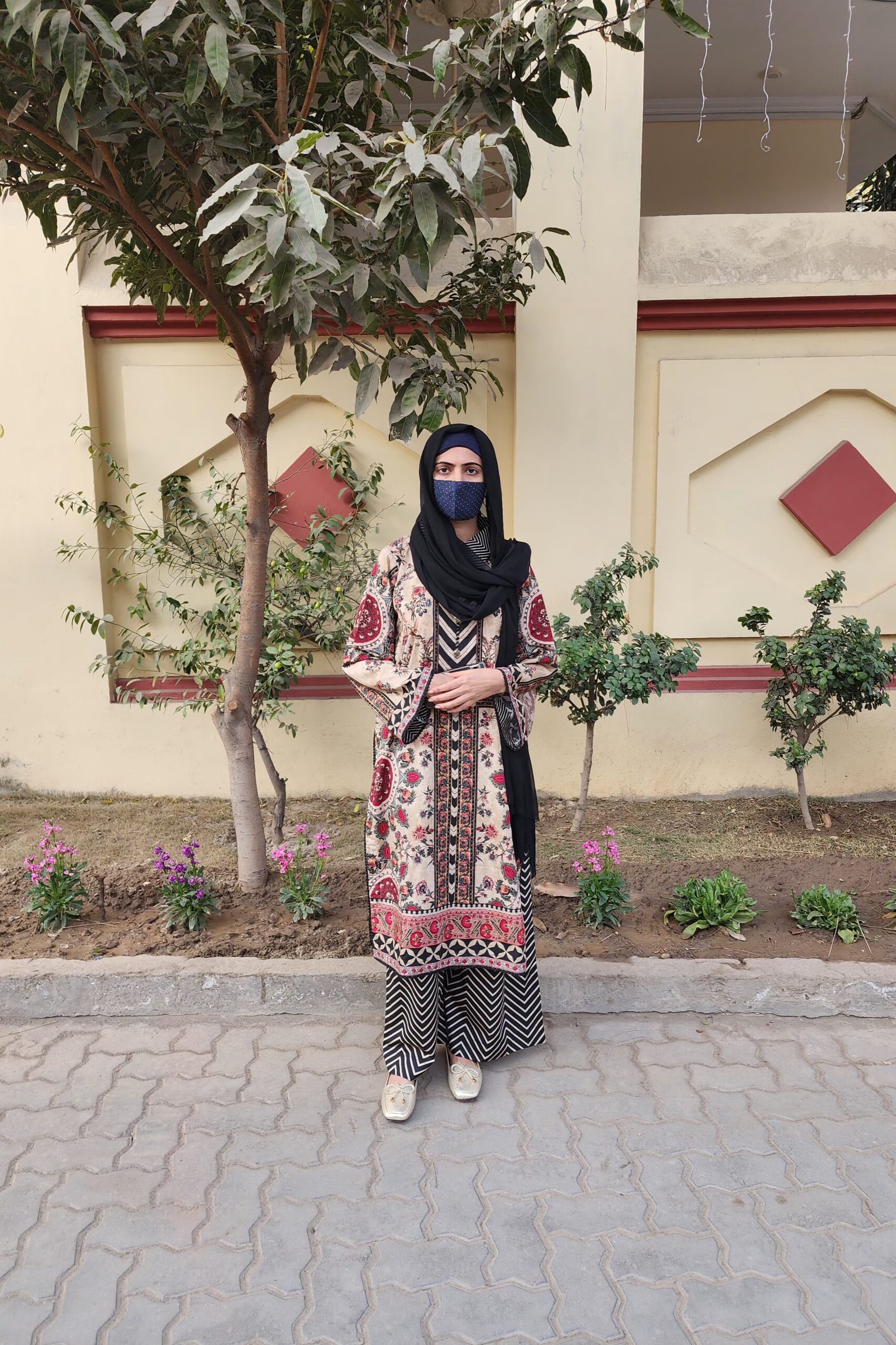 2 pcs linen raw silk All over