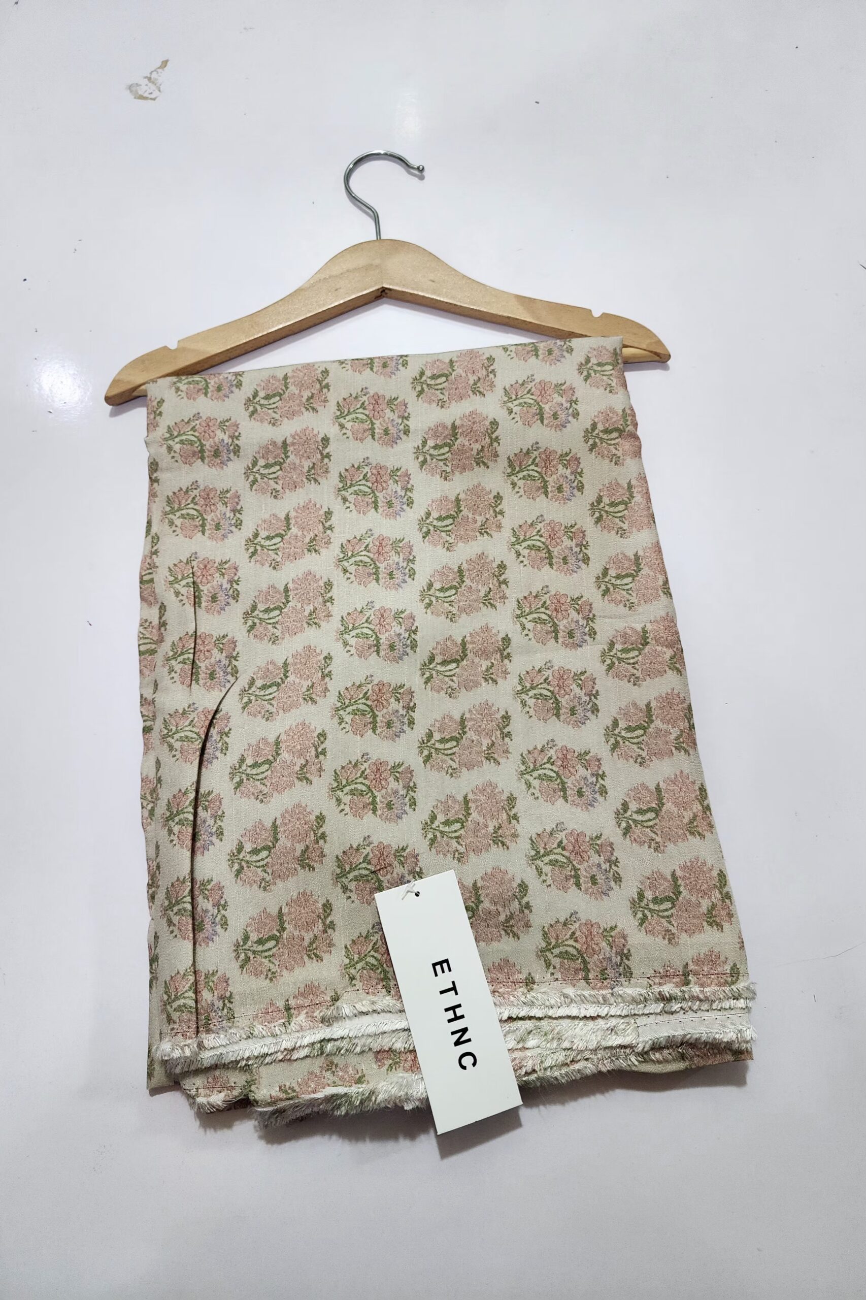 2 pc printed raw silk