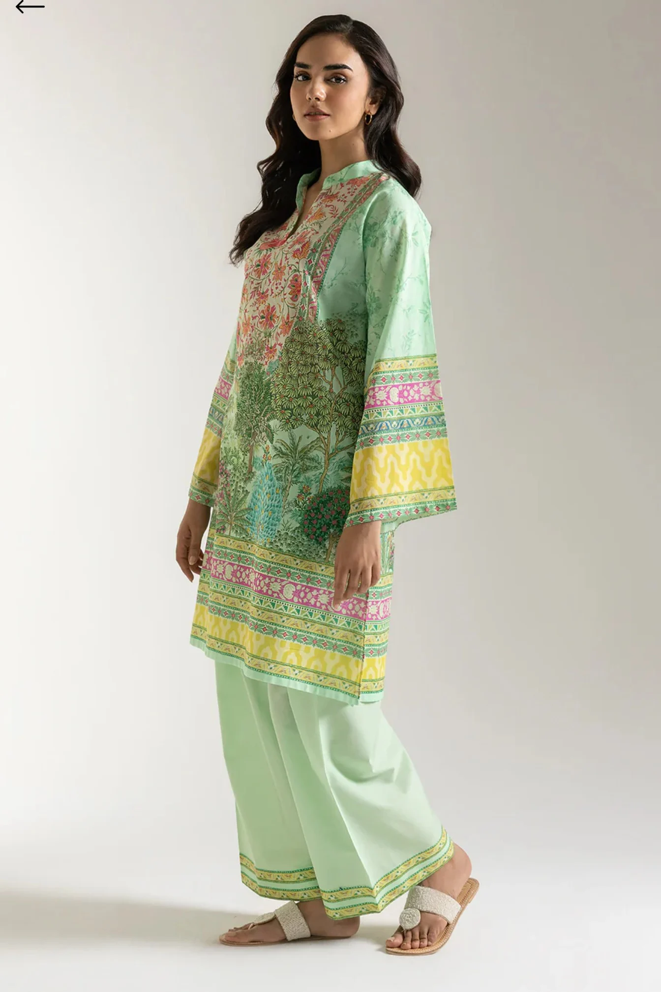 1 pc Lawn printed shirt