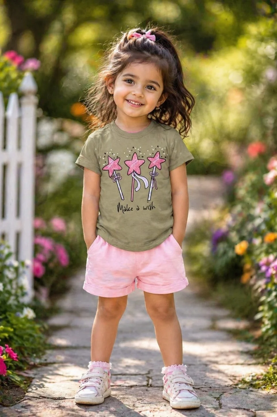 Girls star tee