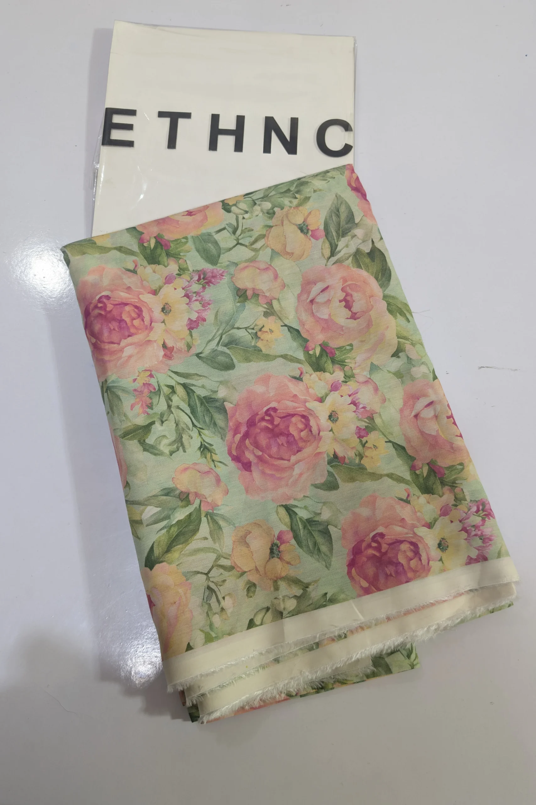 2 pc printed silky lawn